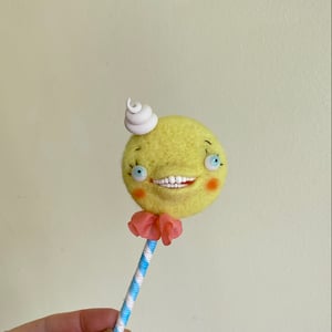 Image of Lollipop Surrealist Sucker in Lemon