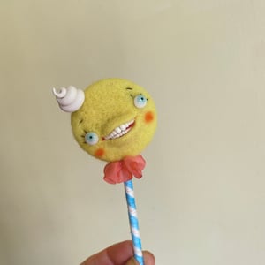 Image of Lollipop Surrealist Sucker in Lemon