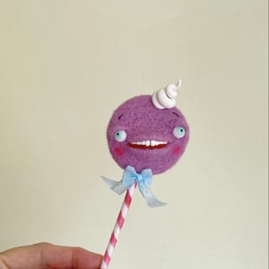 Image of Lollipop Surrealist Sucker in Violet