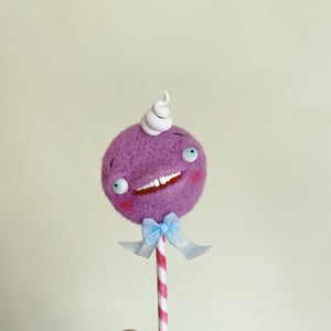 Image of Lollipop Surrealist Sucker in Violet