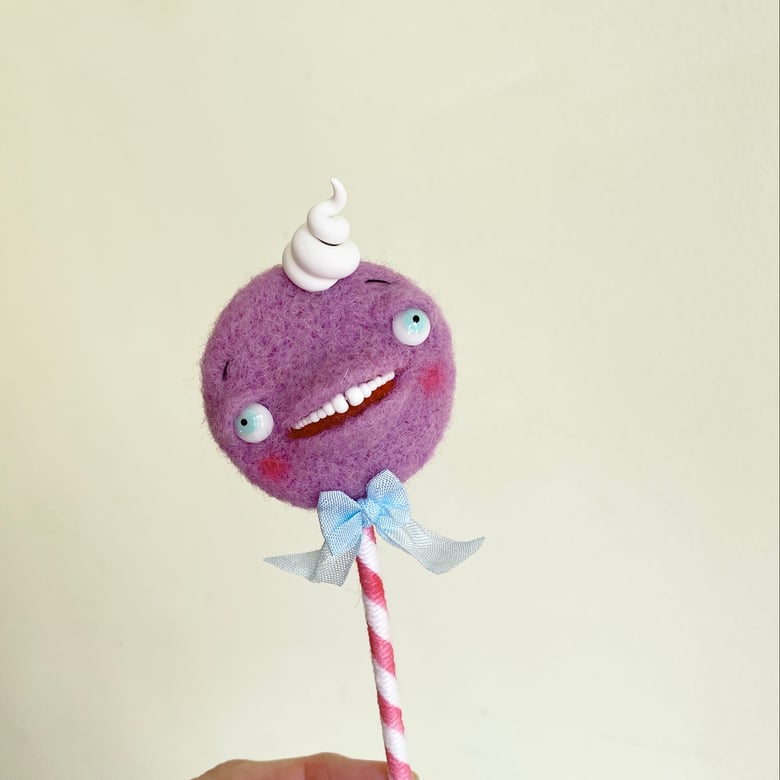 Image of Lollipop Surrealist Sucker in Violet