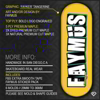 Image 1 of ‘FAYKER’ TANGERINE + LÜXE PRO FB TAPE & FAYMUS STICKER PACK