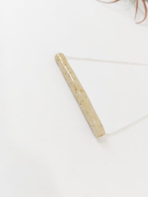 The Lines Necklace - Bone Ash