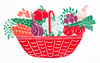 Basket of Vegetables 