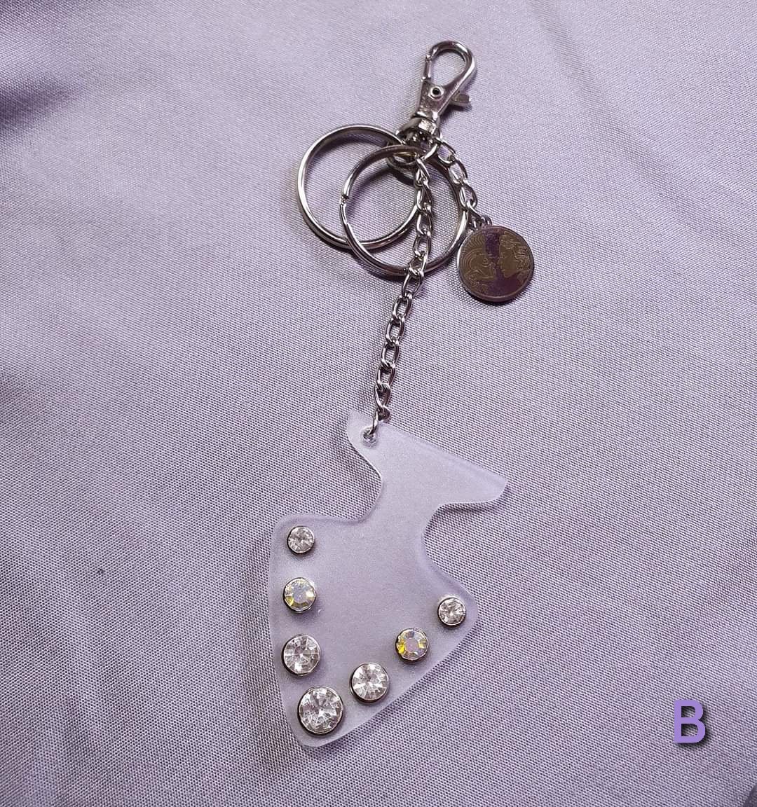 Image of sparkle plug key chain (variations)