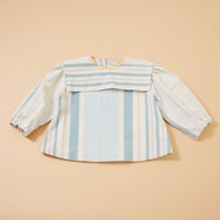 Image 1 of Clown Blouse Blue Stripes