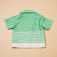 Image 2 of Polka Dot Border Stripe Bowling Shirt