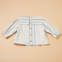 Image 2 of Clown Blouse Blue Stripes