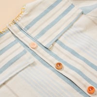 Image 3 of Clown Blouse Blue Stripes