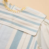 Image 4 of Clown Blouse Blue Stripes