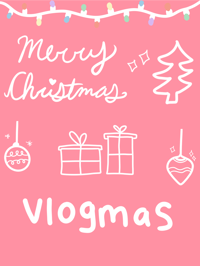 ANIMATED DOODLE VLOGMAS OVERLAY PACK 