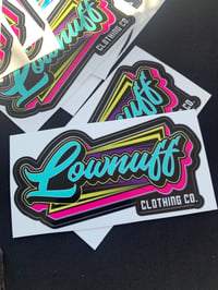 Neon logo sticker