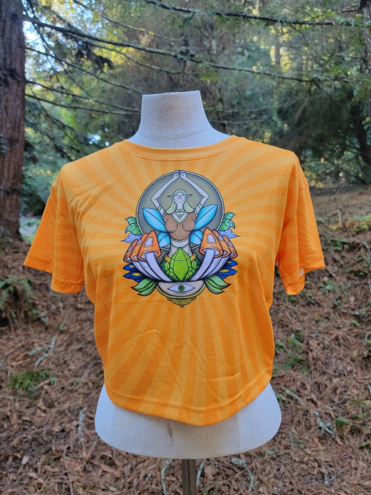 Image of Hooping fairy mushroom shirts