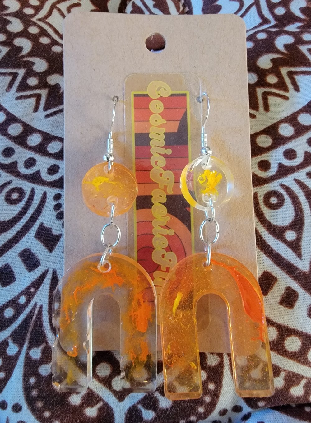 Image of Resin acrylic earrings 