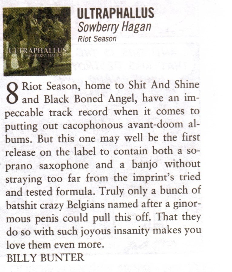 ULTRAPHALLUS 'Sowberry Hagan' CD