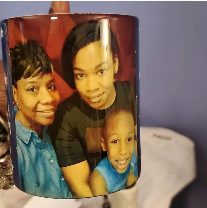 Image of Black  Picture Color changing Mug