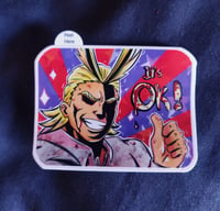 Image 2 of It's okay! It's fine! - All Might stickers