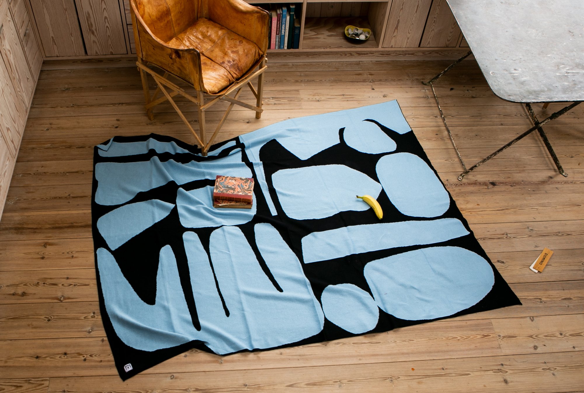 Image of Stack Blanket Blue/Black