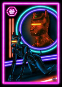 Image 2 of FETISH NEON PUPPY POSTER