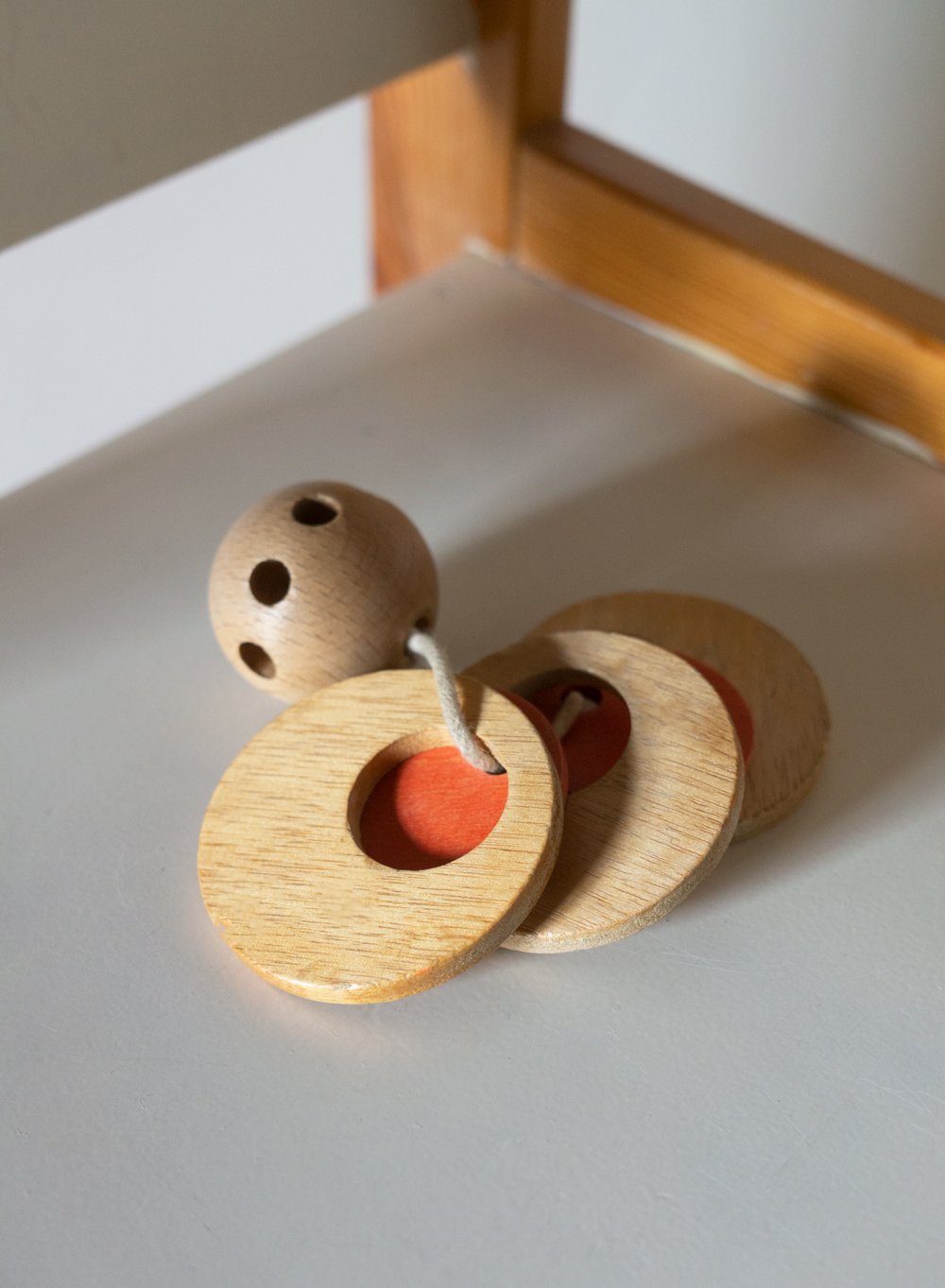 Image of wooden rattle toy