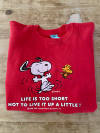 Image 1 of 80s SNOOPY SWEATSHIRT