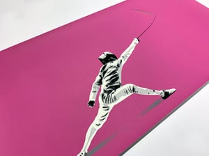 Image of "Fighting The Blank Paper" Pink Edition Screen Print