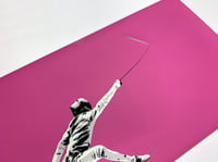 Image 5 of "Fighting The Blank Paper" Pink Edition Screen Print