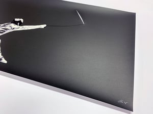 Image of "Fighting The Blank Paper" Black Edition Screen Print