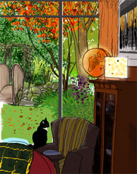 Image of Greeting card: Sox and Ann's Garden