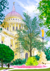 Greeting card: St Paul's statue