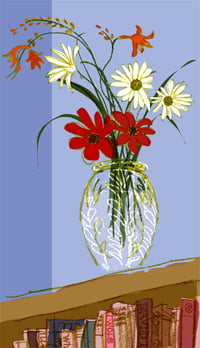 Image of Greeting card: September Flowers