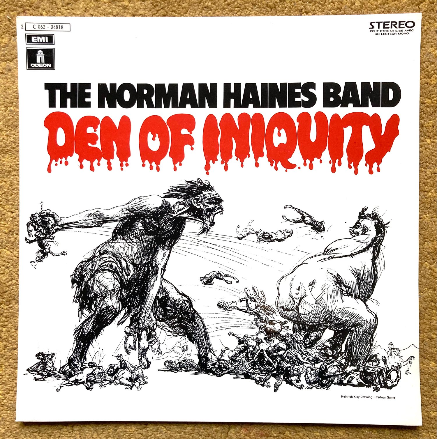 Image of THE NORMAN HAINES BAND - Den Of Iniquity (Odeon, 1972)