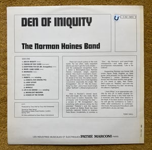 Image of THE NORMAN HAINES BAND - Den Of Iniquity (Odeon, 1972)