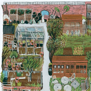 Image of Allotments Map Print