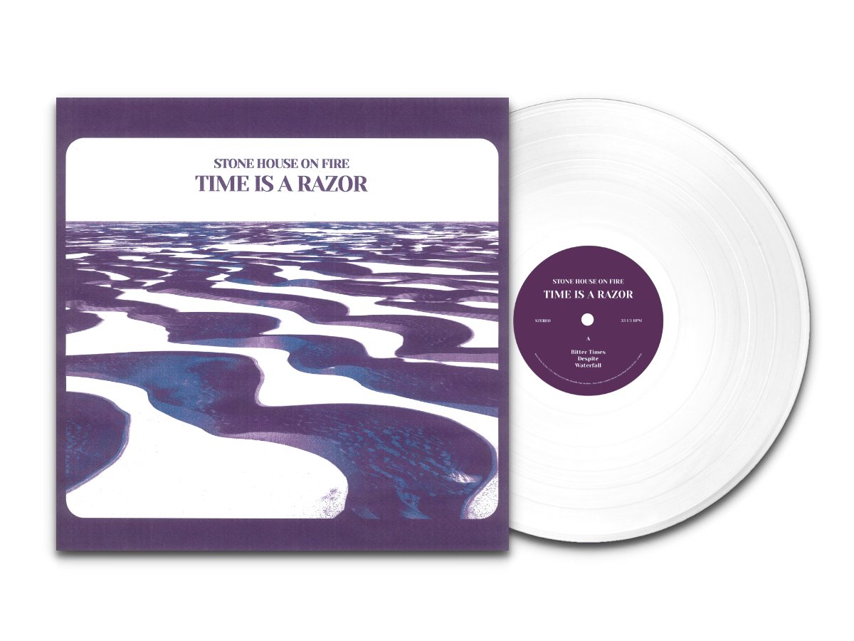Image of  STONE HOUSE ON FIRE - TIME IS A RAZOR 250x LTD White Vinyl