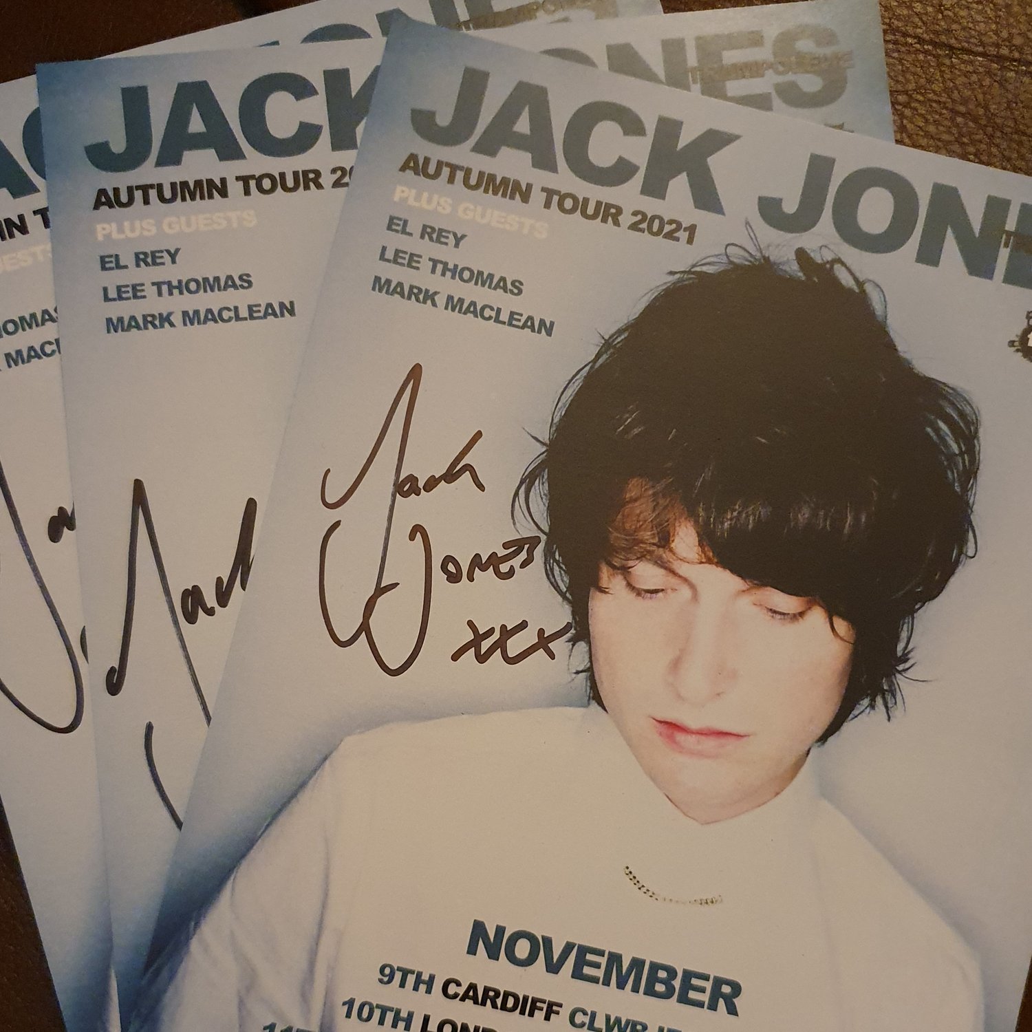 Image of Signed Jack Jones limited edition A5 mini tour poster