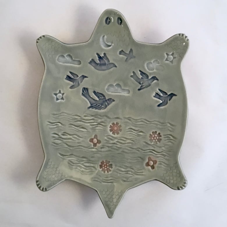 Image of Japanese Waters Turtle plate