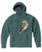 Image of Barred Owl garment dyed hooded sweatshirt