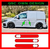 X3 Vw Caddy And Transporter T5/6/6.1 exterior Handle Overlay stickers 