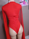RED RHINESTONE LEOTARD 