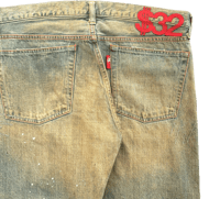 Image 4 of Swagger "Copper Stitch" Repaired Denim