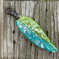 Fused Glass Feather 13