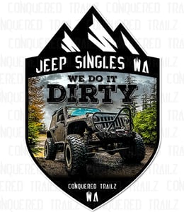 Image of Jeep Singles WA Decal 
