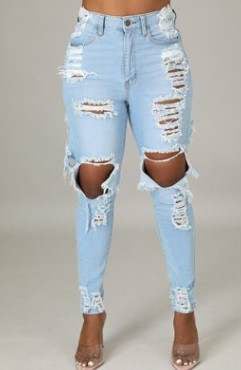 Light Denim Jeans Image 2