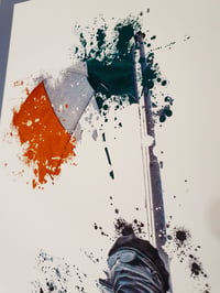 Image 3 of Derry Statue Splatter Effect A3 Print ( Unframed).