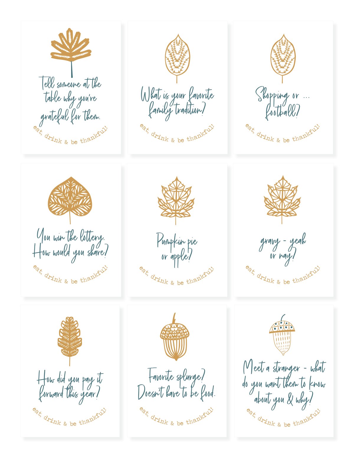 Holiday Conversation Cards