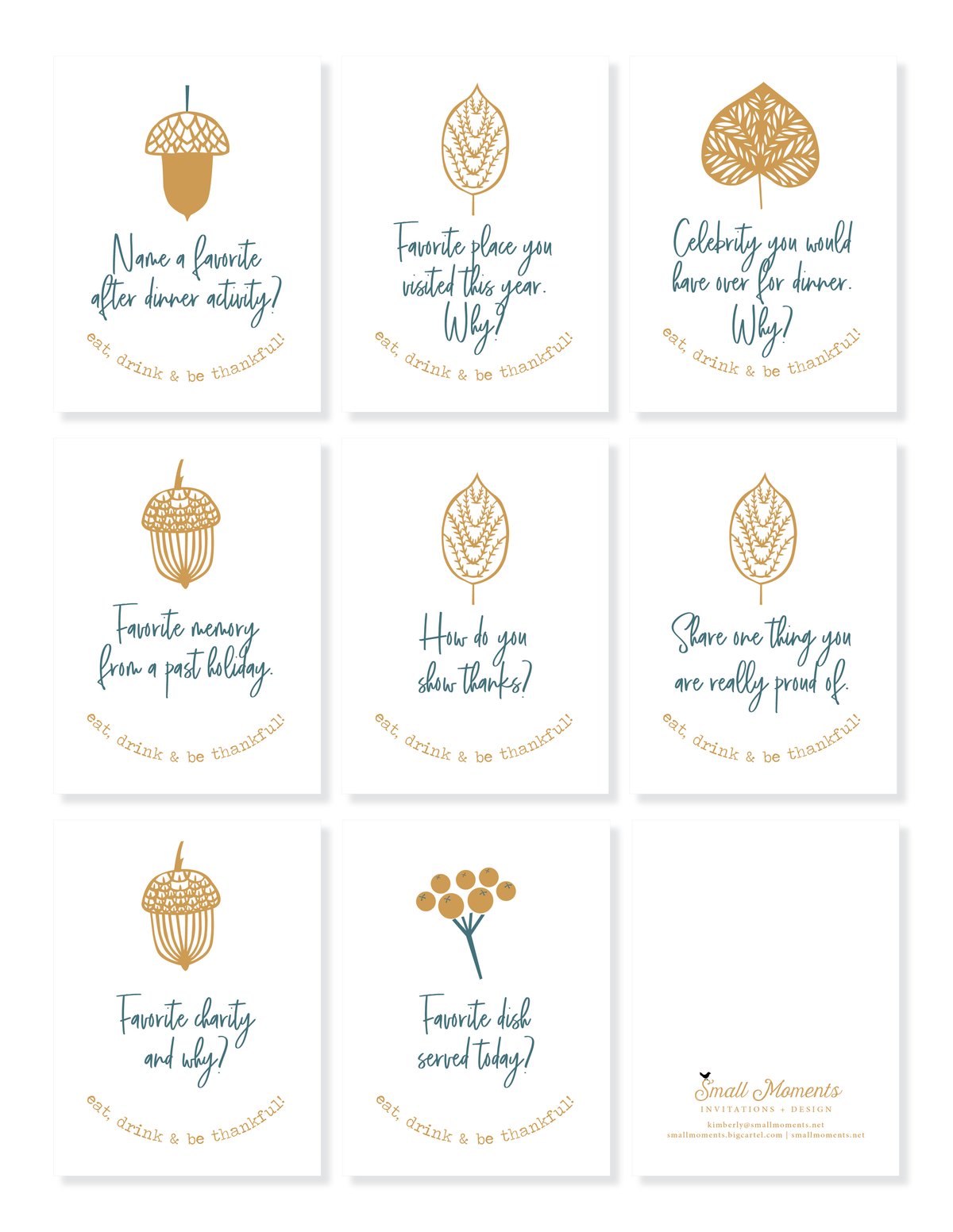 Holiday Conversation Cards