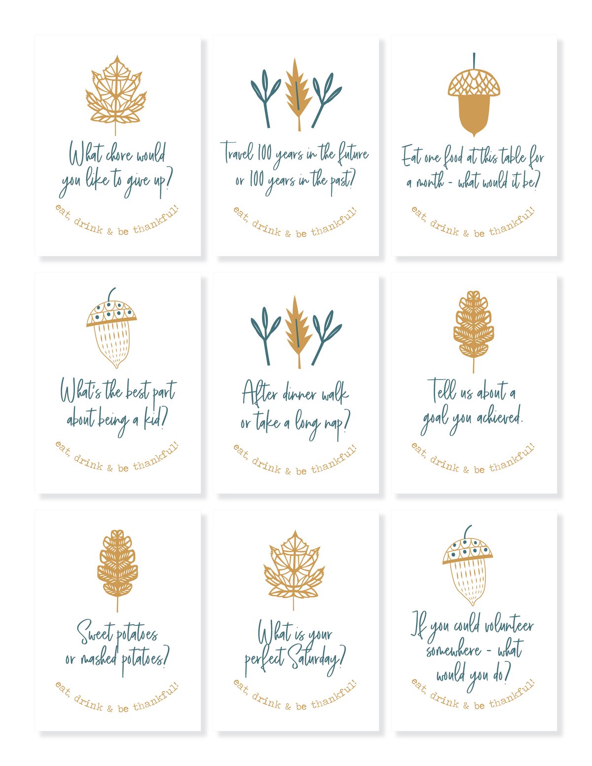 Holiday Conversation Cards