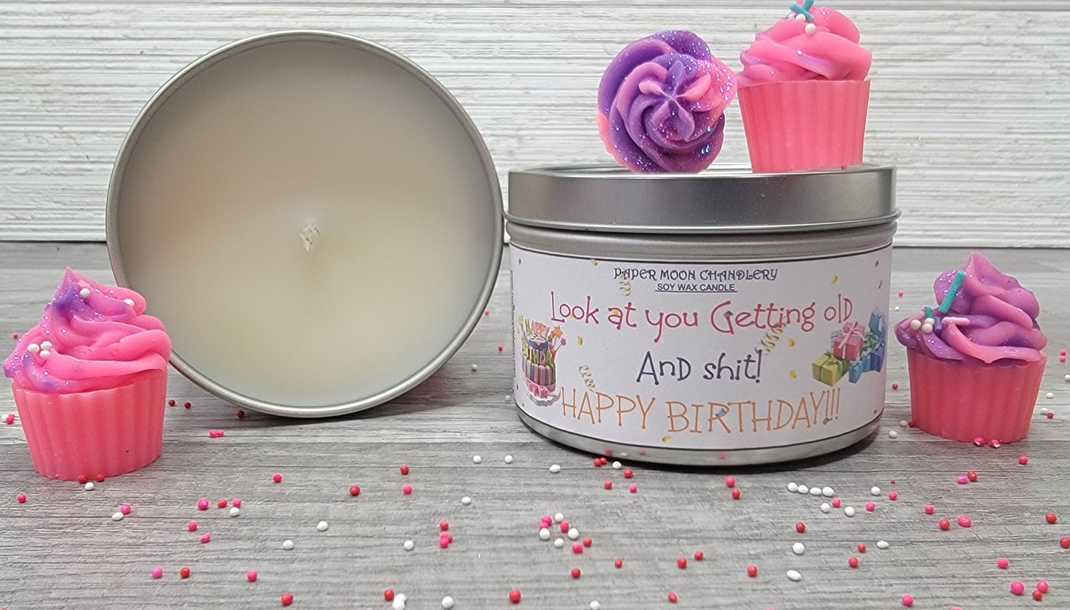 Image of Look at you getting old and shit soy wax candle