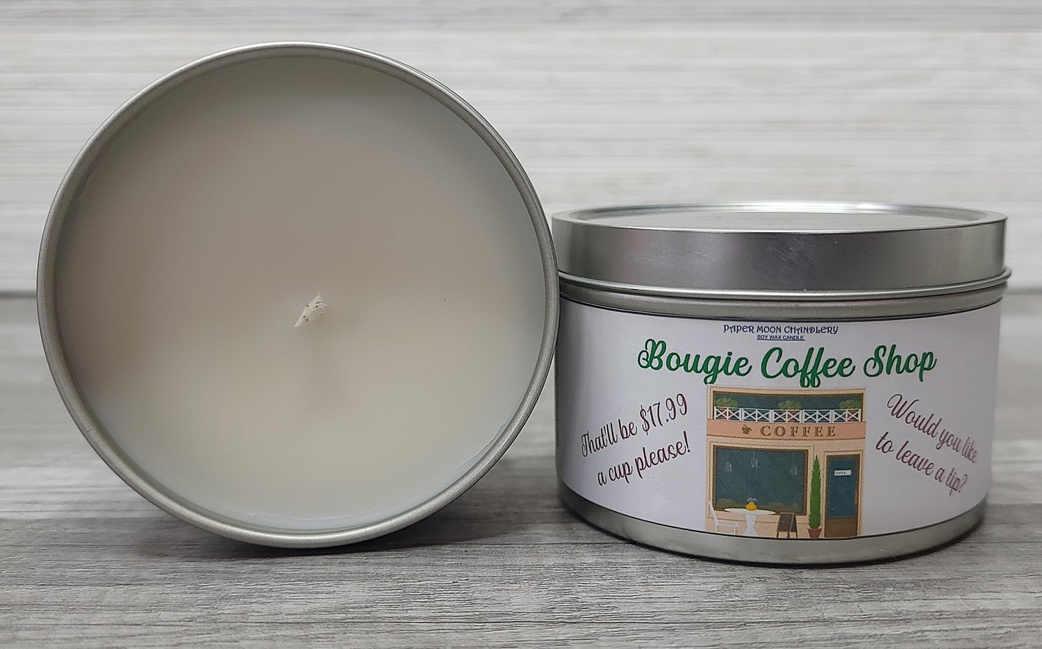Image of Bougee coffee shop soy blend candle